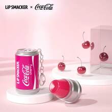 LIP SMACKER 2pcs CoCa Cola Lip Balm Set, Long-Lasting Moisturizing With Vitamin E, Tinted Lip Balm, Suitable As Gift For Friends And Family, With Hanging Chain, Valentine's Day, New Year, Christmas Gift LIPSMACKER - Cola Flavor + Cherry Flavor - View 5