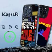 C-CowboyS B-Bebop Magnetic Wireless Phone Case compatible with  17 16 15 14 13 12 11 Pro Max compatible with Magsafe Cover, Cover compatible with  17 pro hülle,  17 pro max hülle,  17 hülle,  16 pro hülle