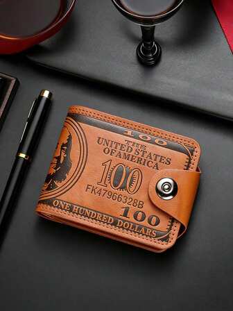 Neuestes aufgerüstetes Herren Kunstleder Portemonnaie mit Kredit- und Fotokartenslots, elegant für den täglichen Gebrauch, strapazierfähige Denim-Innenseite | Einzigartiges Portemonnaie | Geeignet für alle Jahreszeiten, einschließlich Muttertag, Vatertag, Musikfestival, Stierlauf, Halloween, Weihnachten, Valentinstag und Neujahrsgeschenke.