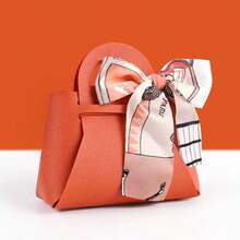 1个装高档PU皮革糖果礼盒，手提包款式，婚礼回礼盒，礼品袋 - 彩色 - 查看 14