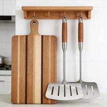 1pc Stainless Steel Fish Spatula - Ergonomic Design, Multipurpose For Kitchen & Dining | Cooking, Flipping, Baking | Holiday Gift | Dishwasher , Easy To Clean & Store | Essential Kitchenware - Multicolor - View 12