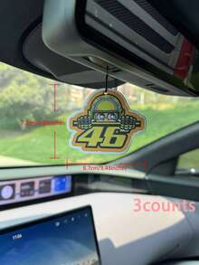 滑稽浣熊Bearyeah汽車空氣清新劑香薰掛飾，適用於汽車出風口，後視鏡，浴室，客廳，臥室；黑糖香氣，日式卡通動畫風格