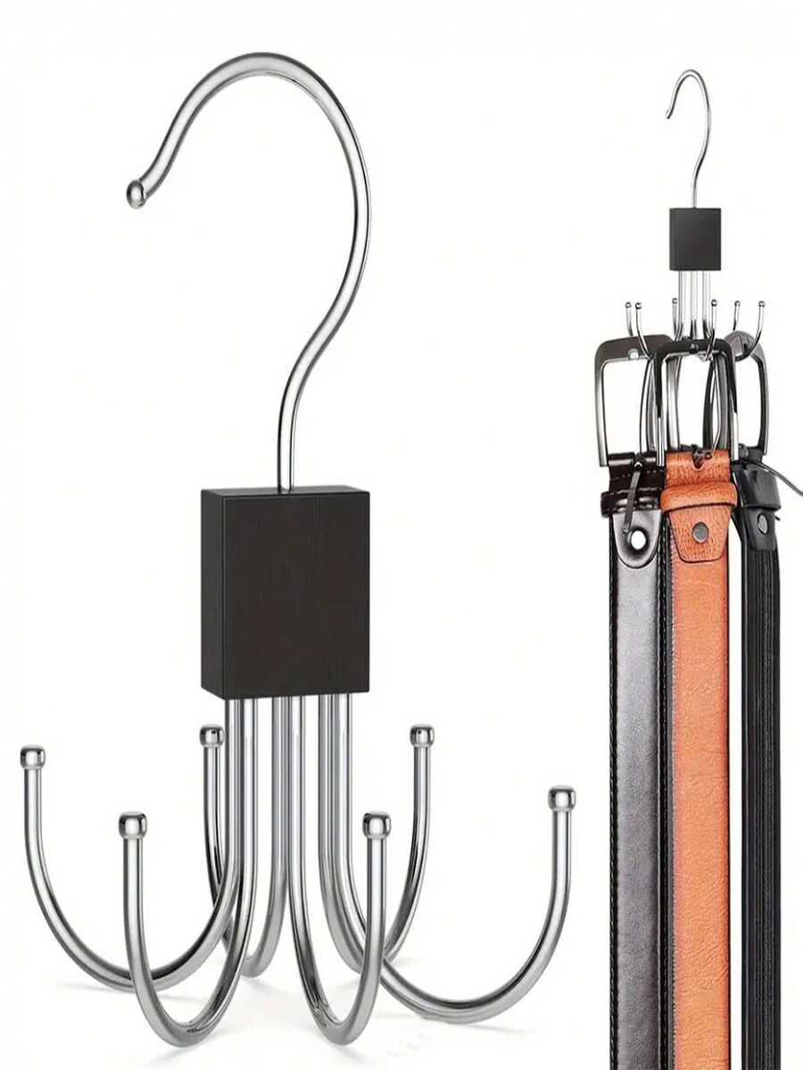 1pc 6-Claw Hanger Multifunctional Clothes Rack, 360° Rotating Bra & Underwear Storage Organizer