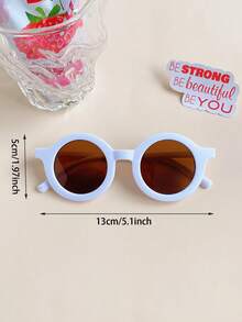 4Pcs Baby Boys Girls Cute Fashion Round Kids Children Fashion Glasses Eyewear,Card Only Show,Don't Shipping - Multicolor - View 5
