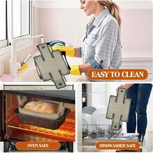 1pc Silicone Bread Loaf Pan, Bread Mat With Buttons To Prevent Overflow, For 9x5 Inch Bread Pans - Baking Liners, Nonstick & Reusable, Easy To Clean, High Temp Resistant - Multicolor - View 9