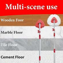 Spin Mop Head Replace Compatible With O Cedar EasyWring 1 Tank, Upgraded Scrub Brush And Base, 4 Microfiber Mop Replacement Head, 1 Handle, Easy To Install Attachments,4Refills+1Base+1Handle+1Brush(1TankSystem) - 4個替換裝+1個底座+1個手把+1個刷頭(1個儲液罐系統) - 查看 5