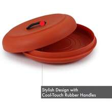 Calentador de tortilla para microondas, extragrande, color terracota, 507-1102WP - Avena - Ver 11