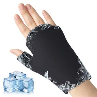 1 pieza Manga de muñeca con paquete de gel, Envoltura de gel de alta calidad para enfriar la muñeca, Adecuado para protección de la muñeca, Recuperación de hinchazón, Relajación y enfriamiento post-ejercicio, Adecuado para deportes, Todas las estaciones