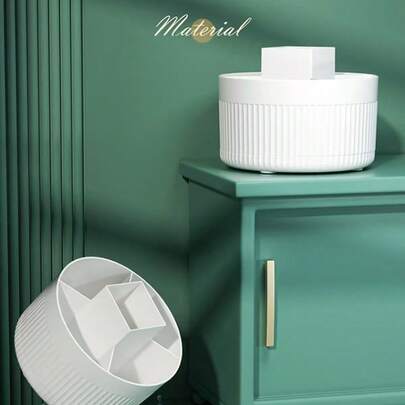 Multi-Function Makeup Brush Storage Box 360° Rotating Holder For Bathroom Dresser