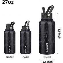 Insulated Water Bottles For Outdoor - Mauve Purple - View 2