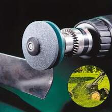 1件/2件/4件装割草机刀片磨刀器，工业磨头，砂轮，磨刀石，割草机刀片磨刀器配件 - 霧霾藍 - 查看 7