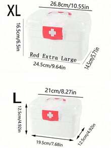 1pc Large Capacity Multi-Layer First Aid Box, Portable Medical Box For Home Use, Emergency Medicine Storage Container, Medication Organizer, Suitable For Home, Dorm, High Storage Volume - Multicolor - View 7