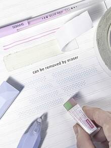 4pcs Double-Sided Dotted Adhesive Tape Set, High Capacity, Essential Stationery, Suitable For Crafts, Scrapbooking, Photos, School, Office Supplies, No Residue And Quick Drying - Sets - View 6