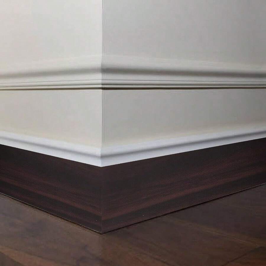 XISH Housoutil 2rollos Cubre Zócalo Autoadhesivo Flexible Para Paredes Y Pisos De Metros Pegatinas Decorativas Para Esquinas Y Molduras Para Decoración De Interiores Y Exteriores - negro - Ver 1