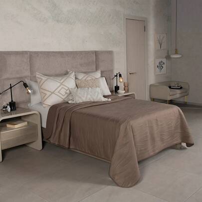 Edredon Novo Ultra Ligero Matrimonial Liso y Estampado Vianney Varios Colores Dos Vistas