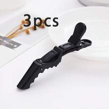 5个/2个多功能发夹，带鳄鱼夹和发型定位夹，适合发型师和专业美发师使用，女士塑料防滑发夹，专业沙龙发夹，带鳄鱼夹的发型夹，长嘴夹，鹤嘴夹，卷发造型师之选，家居浴室装饰，发饰 - 彩色 - 查看 12