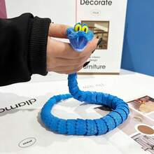 1个Gary小蛇3D打印玩具模型，关节可活动，会绕圈，造型时尚小蛇模型，新年礼物，情人节礼物，复活节礼物 - 彩色 - 查看 6