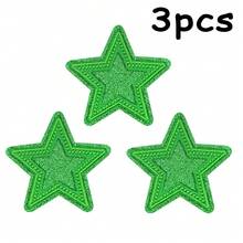 WENSIDUO 3pcs Glitter Star Embroidered Iron-On Patches Vibrant Star Sequin Cartoon Embroidery Patch - Iron-On, Sew-On, DIY Handmade Badge For Jacket, Polo, T-Shirt, And More - Perfect For Fashion Enthusiasts And Crafty Minds, Easy Sewing Applique For DIY Decoration On Jackets, Jeans, Backpacks, Caps, And Arts & Crafts - Reusable, Washable, For Long-Lasting Adornment - Multicolor - View 13