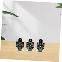 HANABASS Pequeño Objetivo De Objetivos del Juego Practicando Objetivo Accesorios para Juegos De Disparos Objetivo De Entrenamiento Objetivos De Tren Metal Black - negro - Ver 4