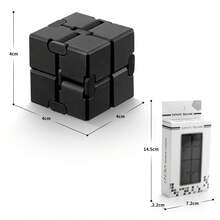 Infinity Cube Fidget Toy, Metal Alloy Puzzle Cube, Stress Relief Toy, Emotion Soothing Gift For Adults, Birthday, Christmas, Holiday - Multicolor - View 8