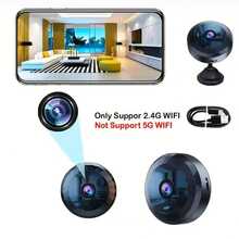 2026 Upgraded 2.4Ghz WiFi Camera, Compact Size, Wireless Nanny Cam With Long Standby Time, Motion Detection Alert And Real-Time Recording, Suitable For Indoor Monitoring, HD Camera - Black - View 1
