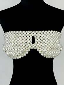 独一无二的午夜街珍珠文胸，时尚必备单品，女士夜店派对必备，完美礼物之选