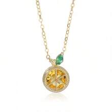 2026 Verano Nuevo Collar de Cadena de Fruta Refrescante para Mujeres Estilo Coreano y Japonés  Ins Moda Joyería de Cadena de Cuello Versátil - Rojo dorado XL68236-H - Ver 5