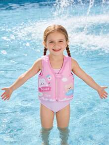 Comfortable & Snug Children's Swimming Vest, Kids' Swimming Training Buoyancy Vest - Helps Children Gain Confidence In Water, Enjoy The Cool Summer
