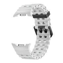 Marine Silicone Sport Band Compatible With Samsung Galaxy Watch 8 Classic 46mm Men Women, Soft Silicone Sport Breathable Band For Galaxy Watch 8 Strap 44mm 40mm,White - 白色的 - 查看 3