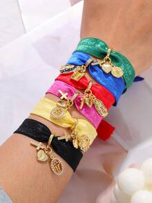 1 chiếc vòng tay phong cách Bohemian cổ điển, thanh lịch, tinh tế, đính đá Cubic Zirconia tổng hợp hình thánh giá và trái tim, thích hợp cho phụ nữ, chị em gái, các cặp đôi, lý tưởng cho Ngày Valentine, những buổi hẹn hò thường ngày, các bữa tiệc, ngày lễ, quà tặng và kỳ nghỉ. - Vòng đeo tay - Xem 4