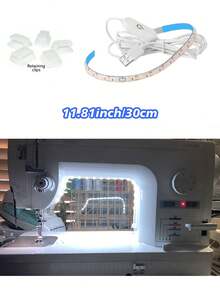 1PC Sewing Machine Special LED Strip Light Warm Light/ White Light Self-Adhesive Cuttable USB Powered For Sewing Machine Cabinet Table - Sewing Machine Light Strip - View 11