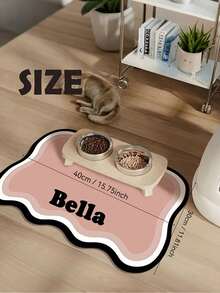 Thảm ăn cho thú cưng nhanh khô, có thể tùy chỉnh, Thảm ăn cho thú cưng cá nhân hóa - Thảm bát ăn cho mèo chống trượt, chống thấm nước, nhanh khô, có thể in tên thú cưng - Chống bắn nước, thấm hút tốt, thiết kế dễ vệ sinh, họa tiết dấu chân, phù hợp cho mèo và chó, có thể giặt máy, món quà hoàn hảo cho chủ nuôi thú cưng. Thảm ăn cho thú cưng, Thảm đựng thức ăn cho thú cưng, Thiết kế ngộ nghĩnh, Cảm giác cao cấp. - Nhiều màu - Xem 11