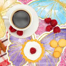 100 Disposable Butterflies, Gold Butterflies, Colorful Butterflies, Atmosphere Decoration, Disposable Placemats, Paper Placemats - CA014-紅色 - 查看 3