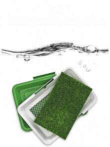 1pc Pet Lawn Toilet With Grid Design, Detachable, Easy To Clean, Non-Slip Bottom, Suitable For Small And Medium-Sized Dogs, - Multicolor - View 5