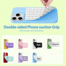 1 Giá đỡ điện thoại silicon hình bạch tuộc, giá đỡ điện thoại hai mặt có giác hút, phụ kiện điện thoại rảnh tay, giá đỡ chắc chắn để chụp ảnh tự sướng và quay video, tương thích với iPhone, điện thoại Android, quà tặng sinh nhật, gia đình, bạn bè, giá đỡ điện thoại, chân đế điện thoại tương thích với iPhone, điện thoại Android, quà tặng sinh nhật, gia đình, bạn bè, quà tặng sinh nhật, giá đỡ dính phòng tắm - trắng - Xem 2