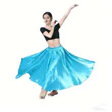 Fashionable Long Dance Dress, Made Of Polyester Fiber, Women's Satin Double Slit Ballet Skirt, Suitable For Belly Dance, Dance, Flamenco Dance And Rock Dance (3 Styles Available) - Multicolor - View 25