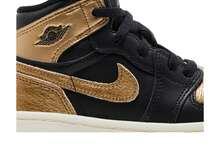 Nike Air Jordan 1 Retro High OG Toddler 'Black Gold' (Unisex) Black/Metallic Gold/Sail FD1413-071 Autumn New - 黑色 - 查看 2