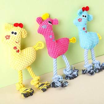 Juguete de sonido para mascotas Juguete de peluche resistente a mordeduras con diseño de ciervo sika para perros, suministros para mascotas