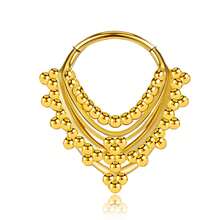 1pc 316L Stainless Steel Vintage Cool Nose Septum Ring Hinged Ear Cartilage Earring Piercing Jewelry