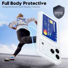 Hadaasi 1PC Clear Cute Phone Case Soft TPU Wallet Case Slim Bag Cover Shockproof With Card Slot Holder,Compatible With IPhone 17pro/17promax/Apple Air/17/16pro/16promax/16plus/16/16E/SE4 And Compatible With Samsung Galaxy S26Ultra/S26Plus/S26/S26Edge/S25Ultra/S25Plus/S25/S25Edge/S25FE/A17/A07/A56/A36/A26/A55/A35/A25/A15/A24/A34/A14/A16/A06/A05S And Honor 400/400Pro/400Lite - Clear - View 7