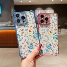 Disney.What Floral Patterned Phone Case With  Winnie The Pooh Showing Friendship And Joy. Compatible With IPhone 17, 16, 15, 14, 13, 12, And 11 Pro Models. Made Of TPU With Shockproof Protection. A Delightful Gift For Loved Ones, Perfect For Birthdays, Holidays, And Special Occasions. - 紫色 - 查看 3