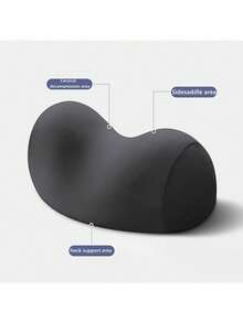 Almohada cervical de doble bola, almohada de soporte para el cuello, almohada de sueño de espuma de memoria, almohada de protección cervical unisex, almohada de tracción, adecuada para dormir de espaldas y de lado para apoyar la espalda y el cuello, almohada de soporte para el cuello