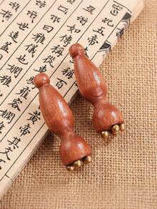 2pcs Face Massage Tools, Facial Beauty Scraper, Eye Area Massage Stick, Mini Lotus Facial Massager - Multicolor - View 2