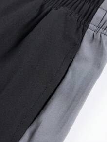 Men's Drawstring Sports Pants, With Waist Drawstring, Side Pockets, Unique Striped Design, Suitable For Running, Ball Sports, Fitness And Other Sports Activities Spring - Black - View 4