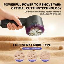 Electric Fabric Shaver, Digital Display, Rechargeable Lint Remover, Sweater Defuzzer, USB Charging, Household Appliance - Multicolor - View 8
