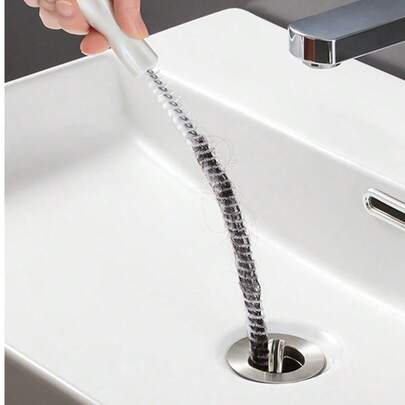 1 Pc Unclogging Brush, Bathroom Hair, Sewer Sink Cleaning Brush, Drainage Pipe Cleaner, Flexible Cleaning Brush, Unclogging Blockage,Flexible Pipe Drain Brush,Bathroom Accessory Drain Unclogging Tool, Sink Overflow Cleaning Brush, Household Drain Hair Catcher,Kitchen Sink And Bathtub, Sink Unclogging, Hair Drain, Toilet Sewer Pipe Drain Cleaning Tools For Shower, Kitchen Sink, Bathtub, Bathroom, Bathroom Accessories(Random Delivery Of Styles)