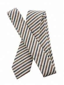 ZLQ&GOU 1条彩虹条纹男士领带，6厘米，适合秋冬季休闲聚会和领带搭配。 - 彩色 - 查看 3