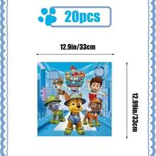 Paw Patrol Birthday Party Decoration Set, Includes Backdrop, Plates, Cupcake Toppers, Paw Patrol Stickers And Party Favors