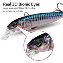 ñuelo de pesca suspendido 10g 10.2cm Minnow con anzuelos triples, kit de swimbait, aparejos de pesca, wobbler, sonajero, crankbait, cebo de pesca, jerkbaits - 2 piezas AE - Ver 3