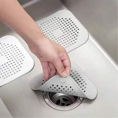 3/1pc Silicone Hair Catcher And Drain Stopper - Prevents Clogging And Odor